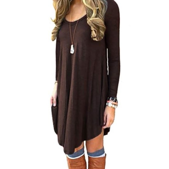 Women's Long Sleeve Casual Loose T-Shirt DEARCASE - Picture 2 of 3